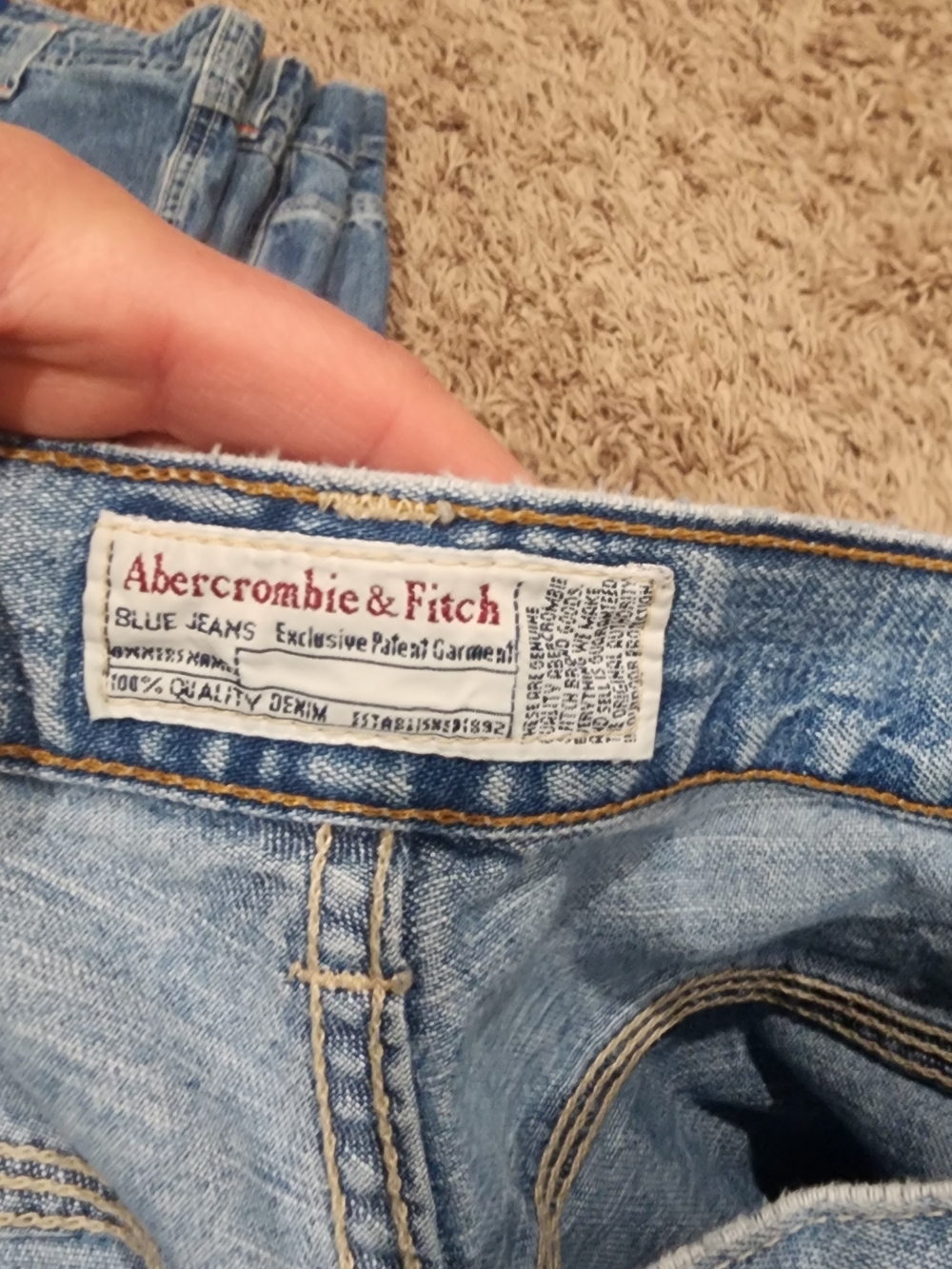 Vintage Abercrombie & Fitch Denim Shorts Womens 4 High Rise Made in USA - Picture 5 of 6